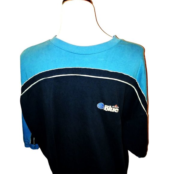 Labatt Blue Embroidered T-Shirt XL Vintage - Picture 1 of 6